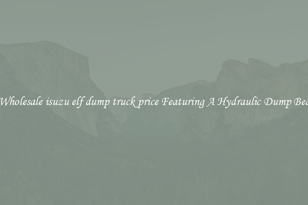 Wholesale isuzu elf dump truck price Featuring A Hydraulic Dump Bed