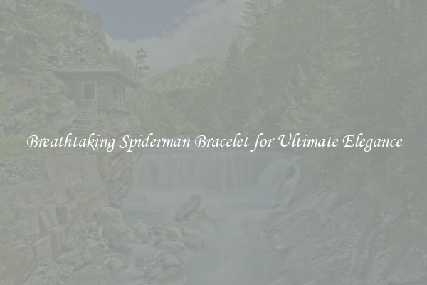 Breathtaking Spiderman Bracelet for Ultimate Elegance
