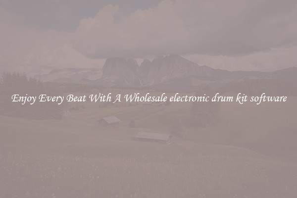 Enjoy Every Beat With A Wholesale electronic drum kit software