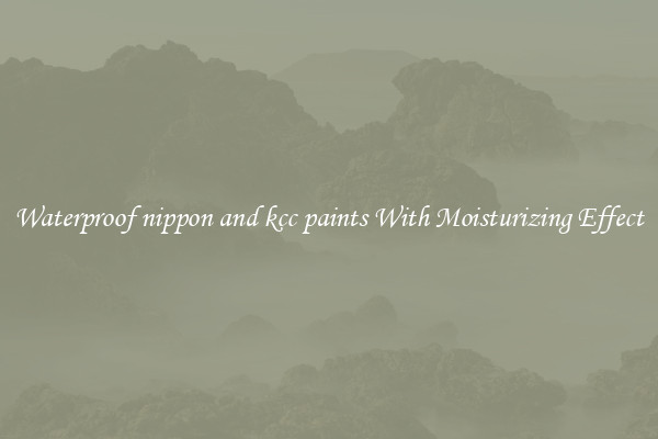 Waterproof nippon and kcc paints With Moisturizing Effect