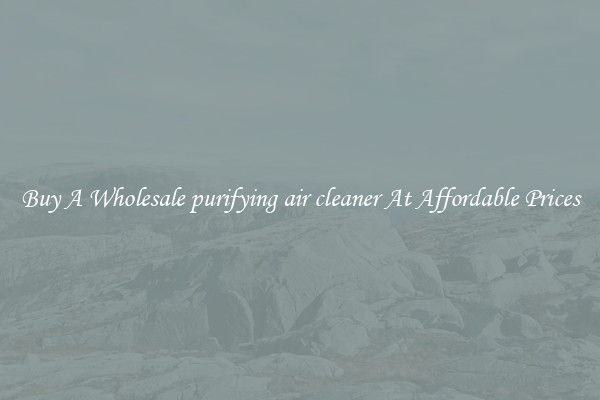 Buy A Wholesale purifying air cleaner At Affordable Prices
