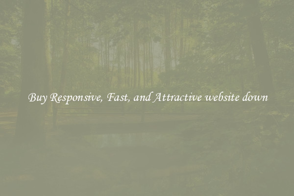 Buy Responsive, Fast, and Attractive website down