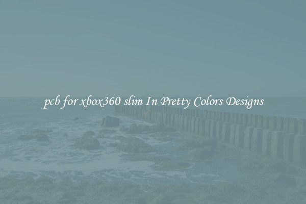 pcb for xbox360 slim In Pretty Colors Designs