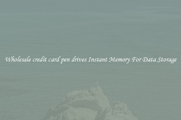 Wholesale credit card pen drives Instant Memory For Data Storage