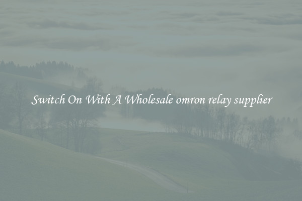 Switch On With A Wholesale omron relay supplier