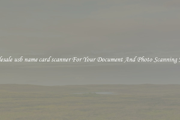 Wholesale usb name card scanner For Your Document And Photo Scanning Needs