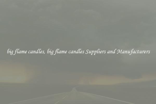 big flame candles, big flame candles Suppliers and Manufacturers