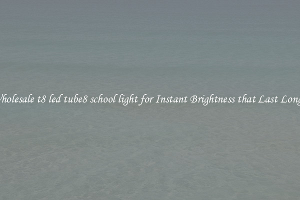 Wholesale t8 led tube8 school light for Instant Brightness that Last Longer