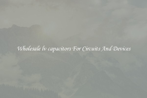Wholesale lv capacitors For Circuits And Devices
