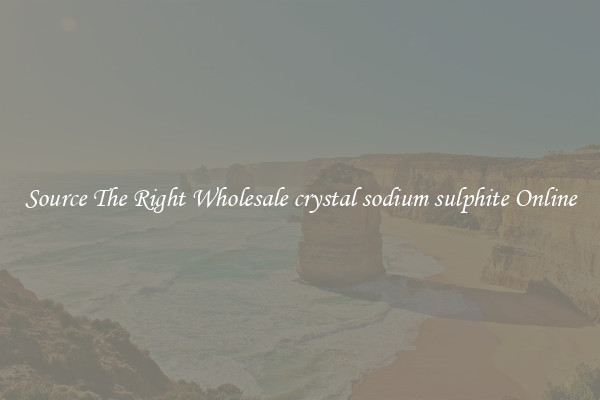 Source The Right Wholesale crystal sodium sulphite Online